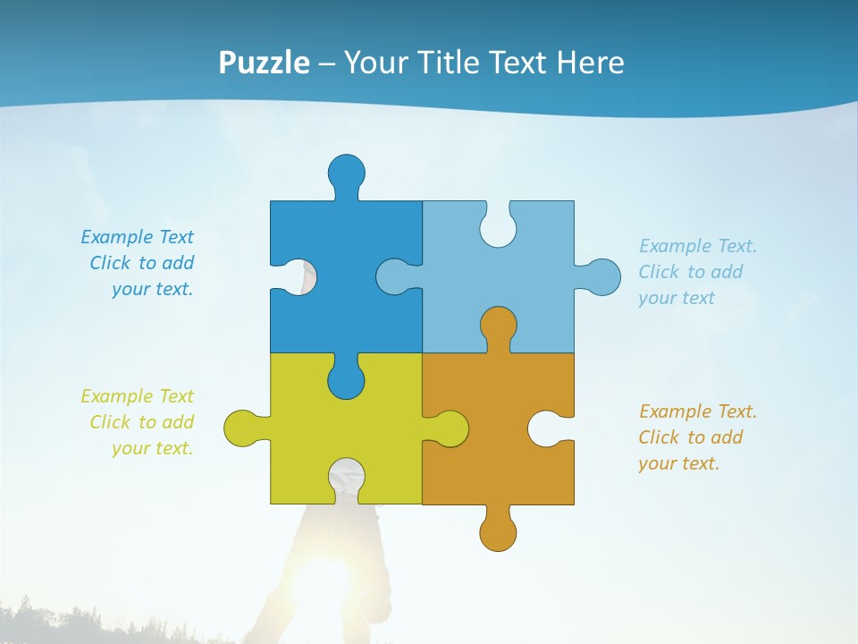 Speed Standing Blue PowerPoint Template
