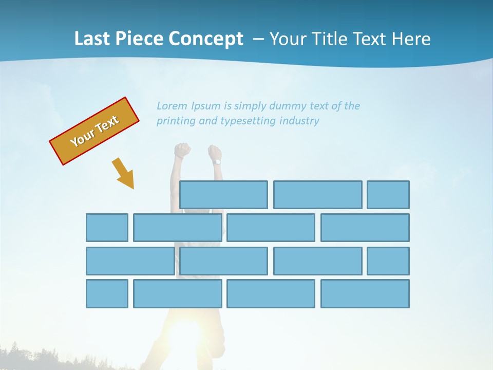 Speed Standing Blue PowerPoint Template