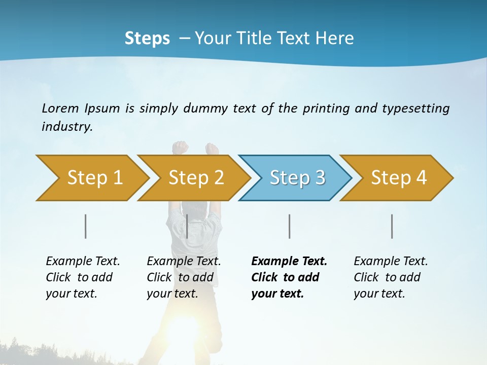 Speed Standing Blue PowerPoint Template