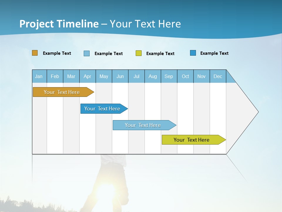 Speed Standing Blue PowerPoint Template