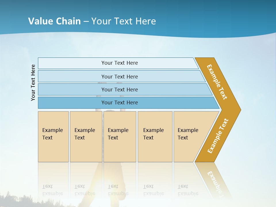Speed Standing Blue PowerPoint Template