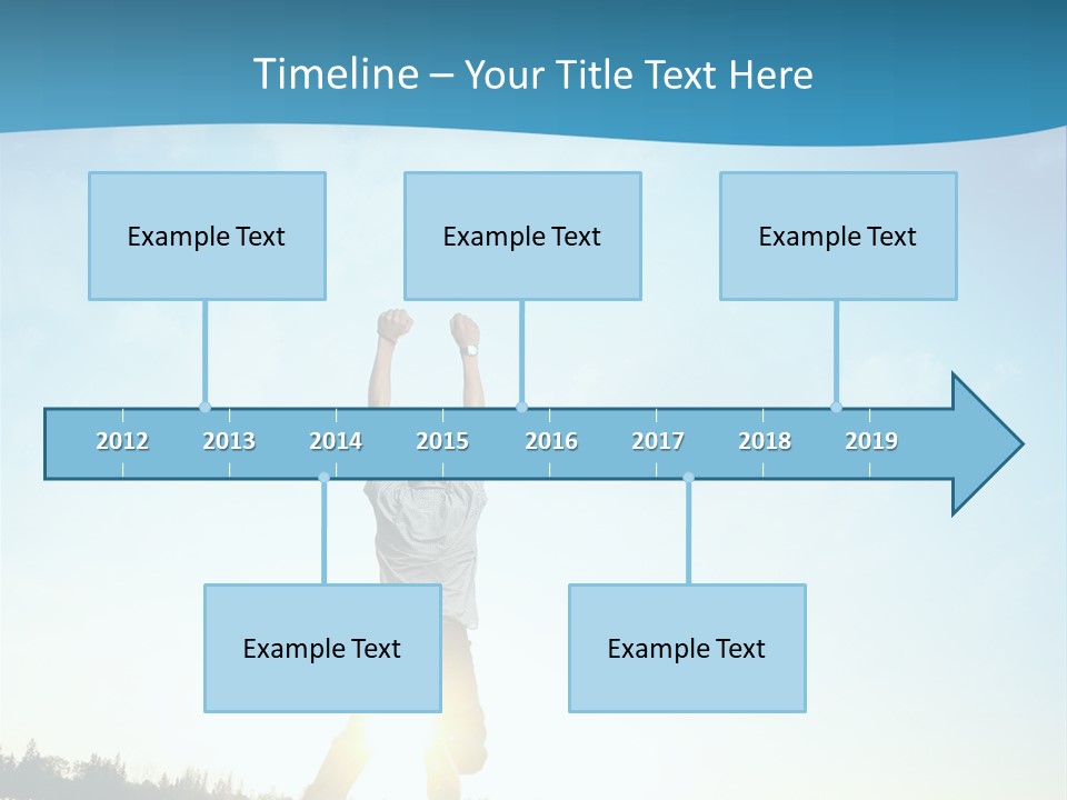 Speed Standing Blue PowerPoint Template