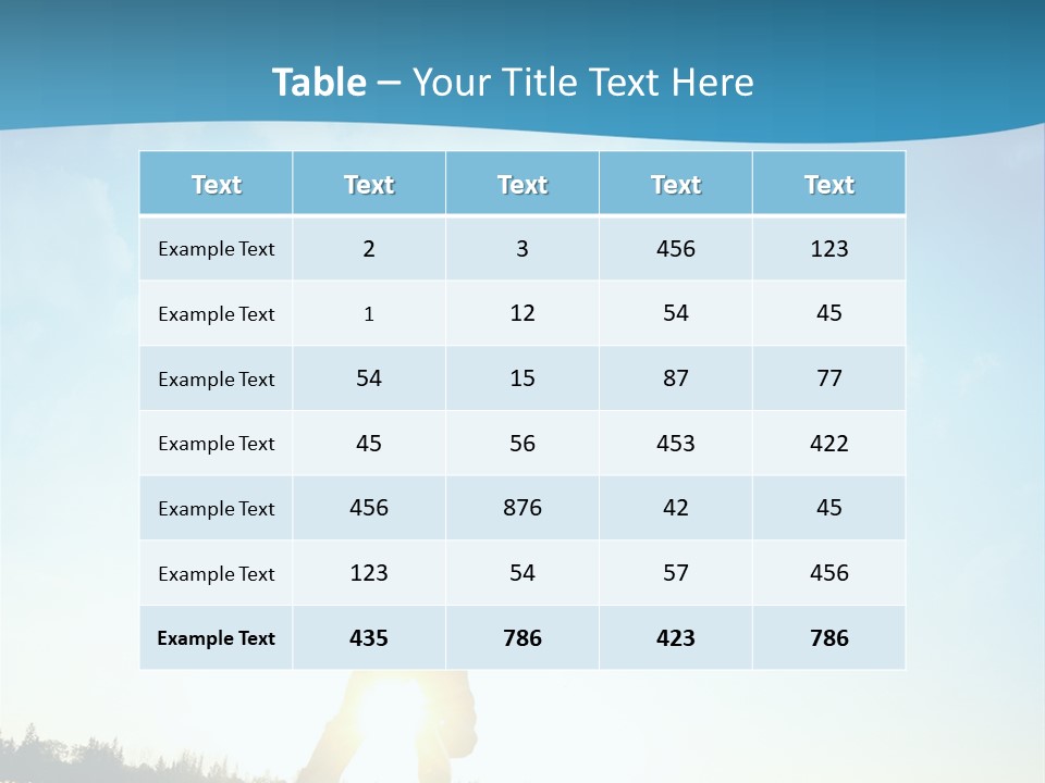 Speed Standing Blue PowerPoint Template