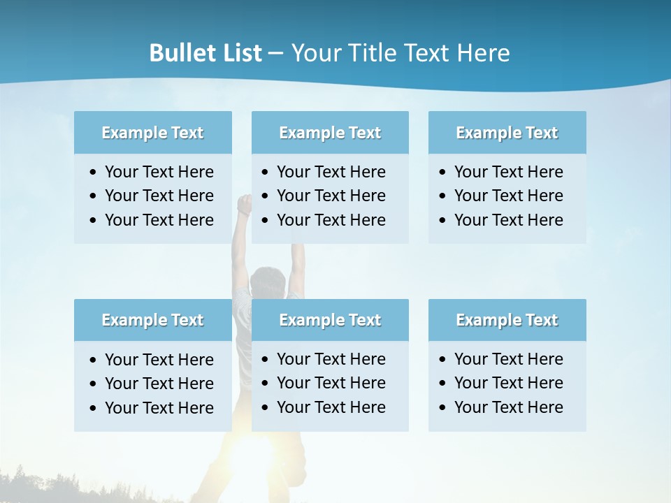 Speed Standing Blue PowerPoint Template