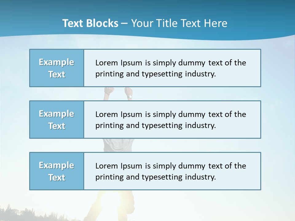 Speed Standing Blue PowerPoint Template
