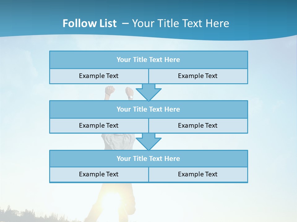 Speed Standing Blue PowerPoint Template