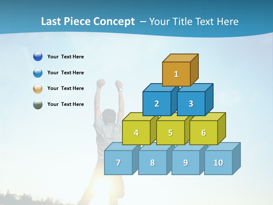 Speed Standing Blue PowerPoint Template