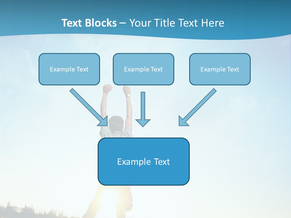 Speed Standing Blue PowerPoint Template