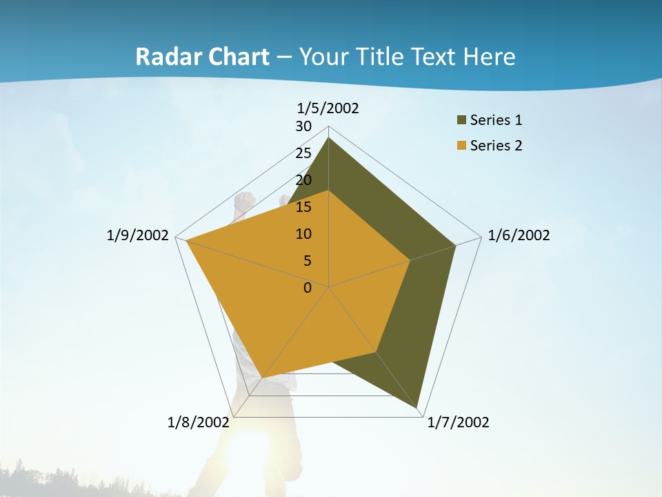 Speed Standing Blue PowerPoint Template