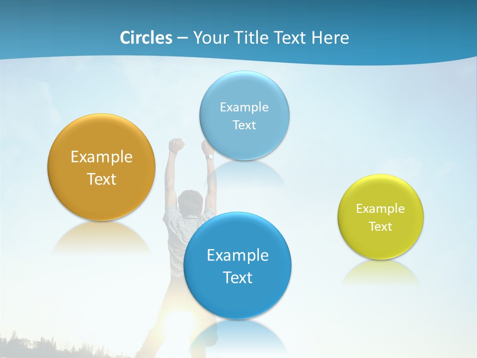 Speed Standing Blue PowerPoint Template