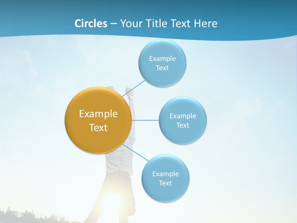 Speed Standing Blue PowerPoint Template
