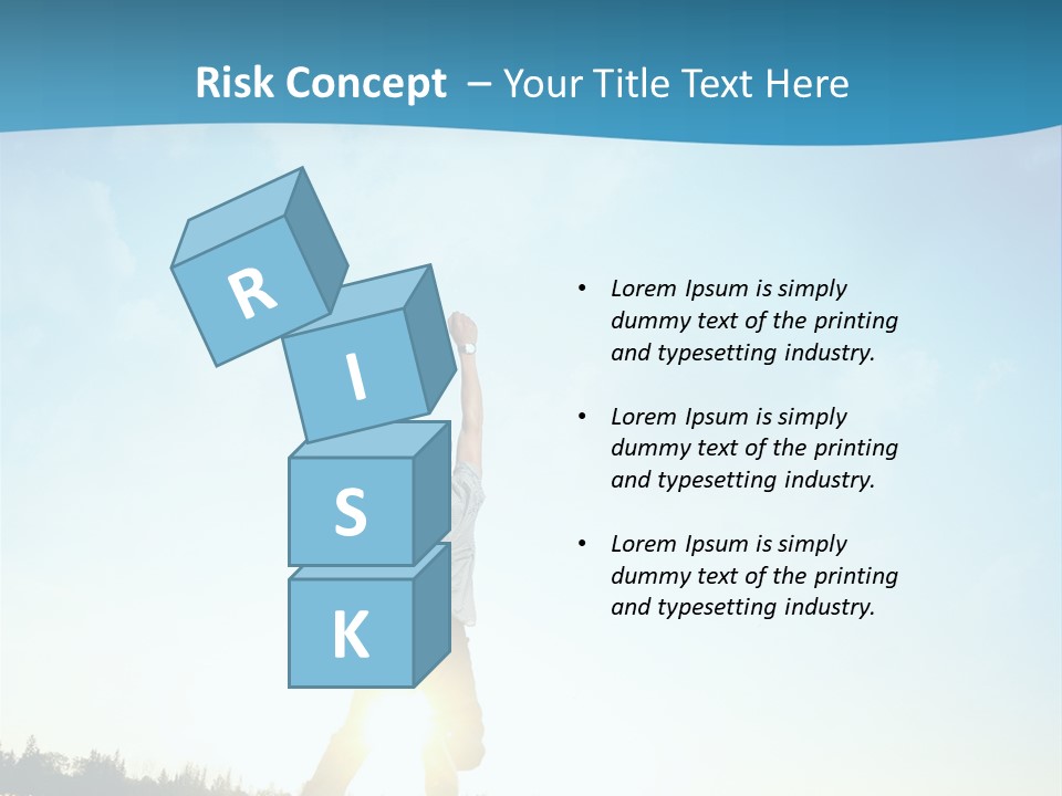 Speed Standing Blue PowerPoint Template