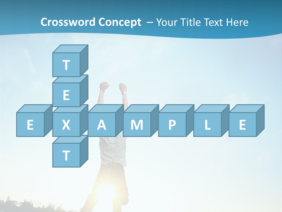 Speed Standing Blue PowerPoint Template