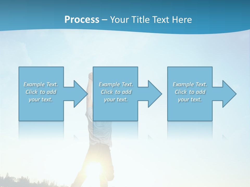 Speed Standing Blue PowerPoint Template