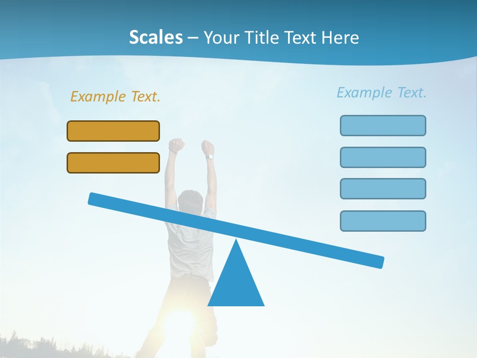 Speed Standing Blue PowerPoint Template