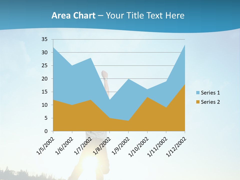 Speed Standing Blue PowerPoint Template