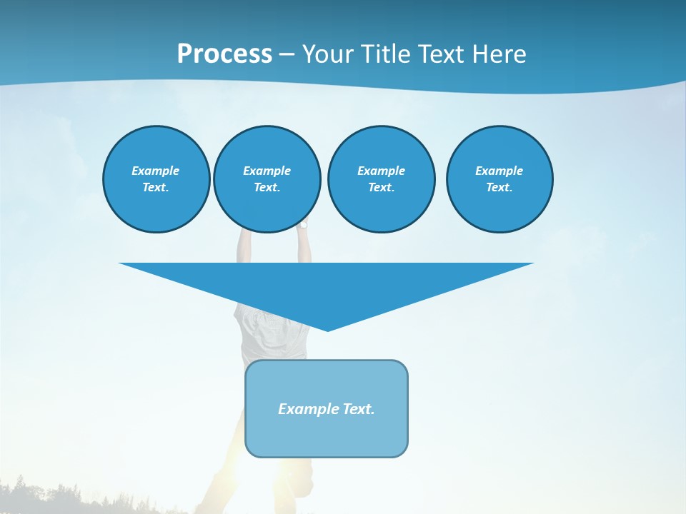 Speed Standing Blue PowerPoint Template