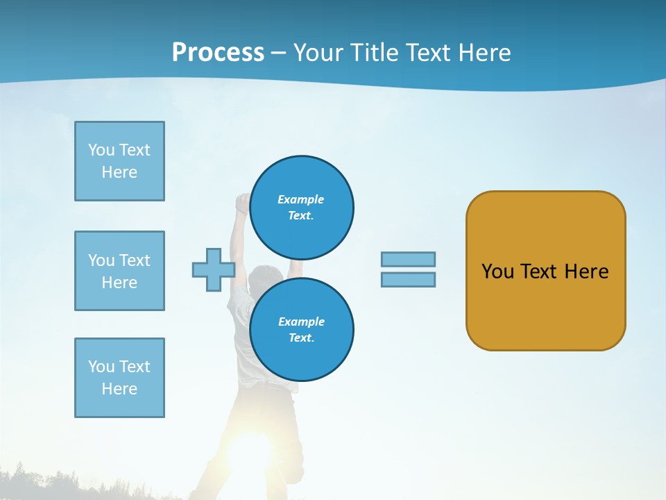 Speed Standing Blue PowerPoint Template