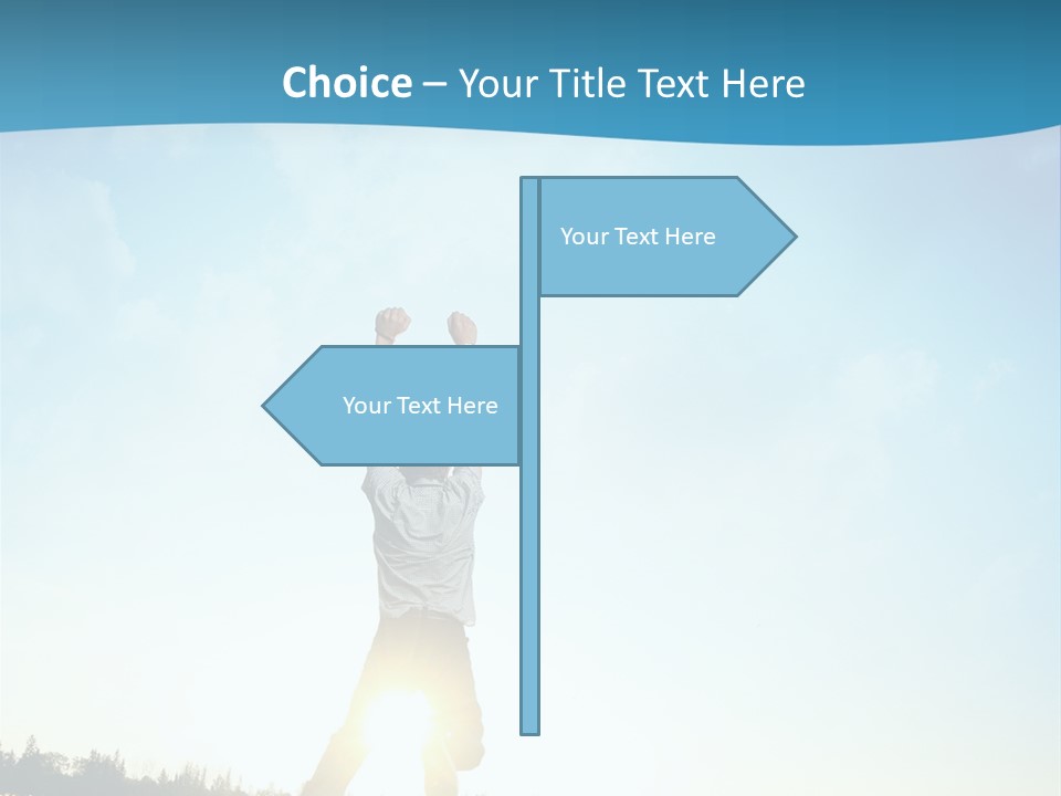 Speed Standing Blue PowerPoint Template