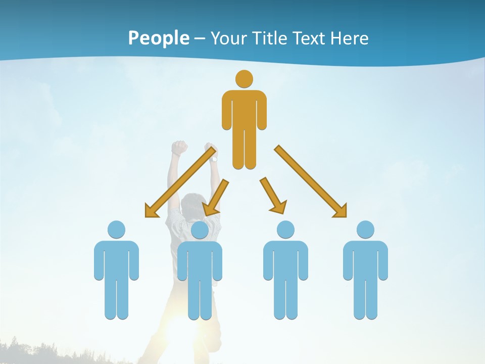 Speed Standing Blue PowerPoint Template