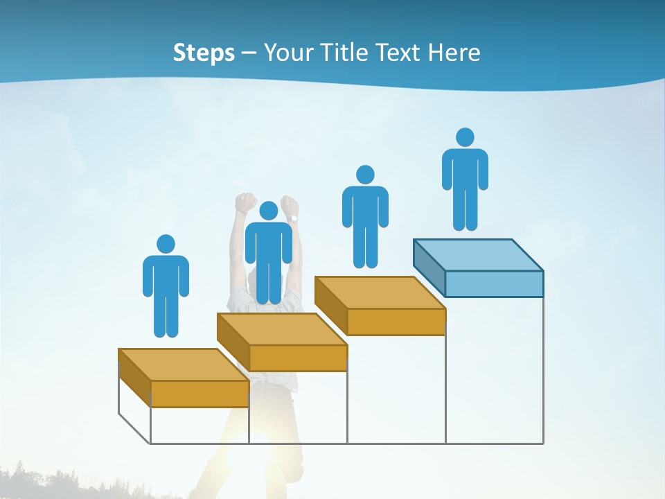 Speed Standing Blue PowerPoint Template