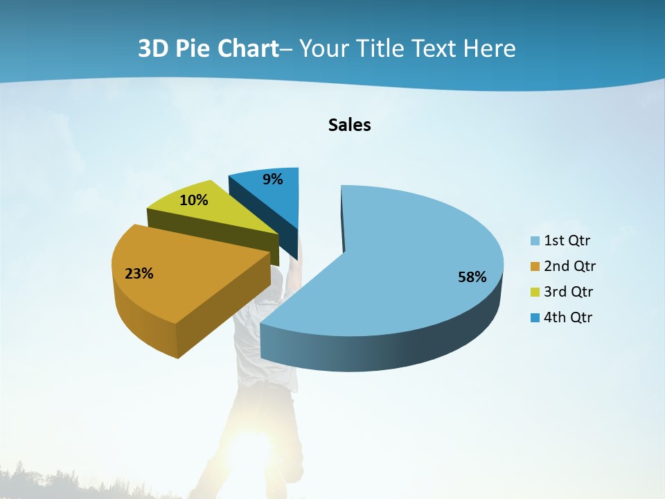 Speed Standing Blue PowerPoint Template