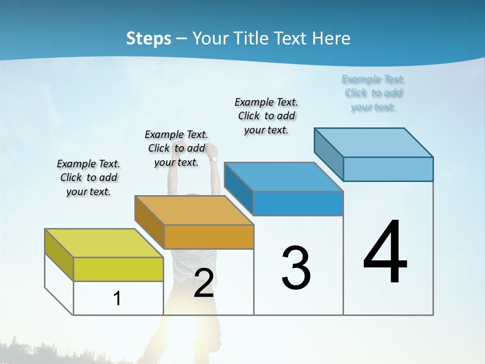 Speed Standing Blue PowerPoint Template