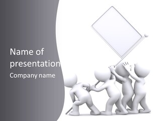 Businessmen Advertising Creative PowerPoint Template