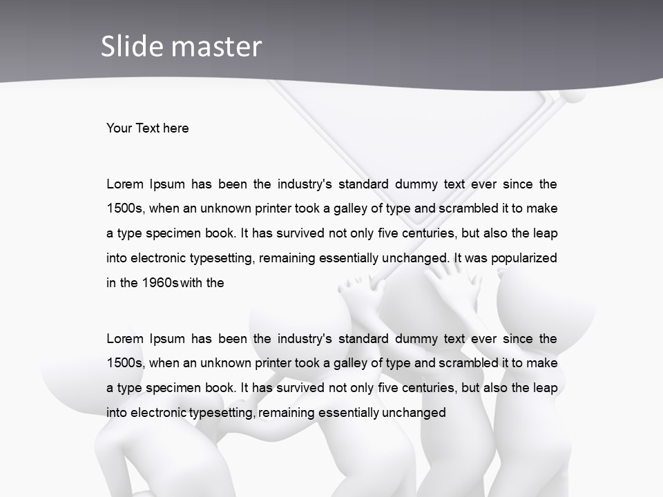 Businessmen Advertising Creative PowerPoint Template