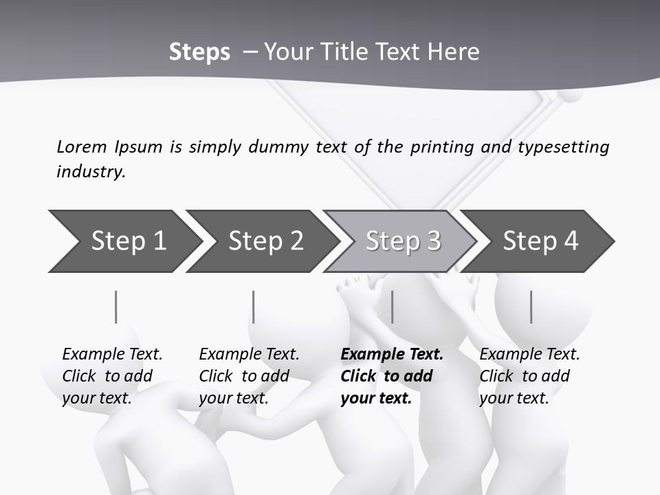 Businessmen Advertising Creative PowerPoint Template