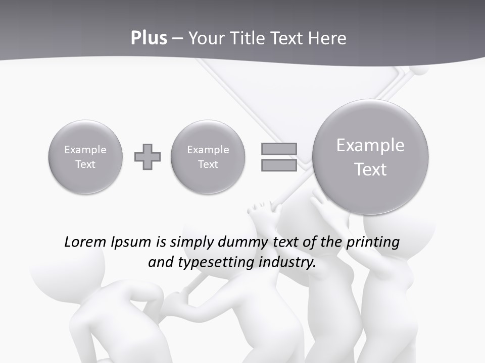 Businessmen Advertising Creative PowerPoint Template