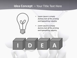 Businessmen Advertising Creative PowerPoint Template