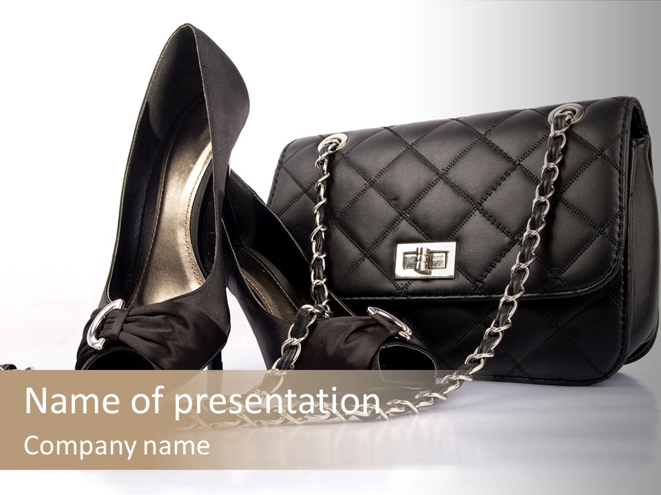 White Leg Heels PowerPoint Template