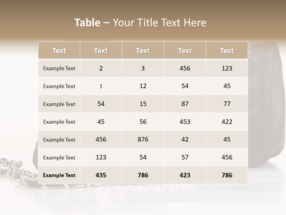 White Leg Heels PowerPoint Template