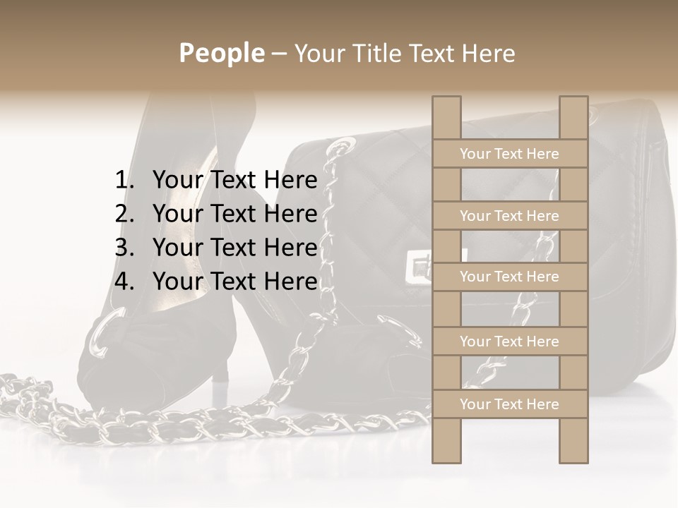 White Leg Heels PowerPoint Template