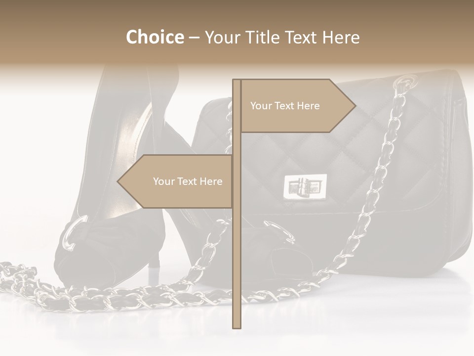 White Leg Heels PowerPoint Template