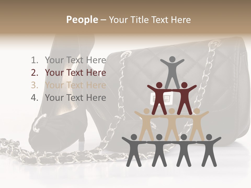 White Leg Heels PowerPoint Template