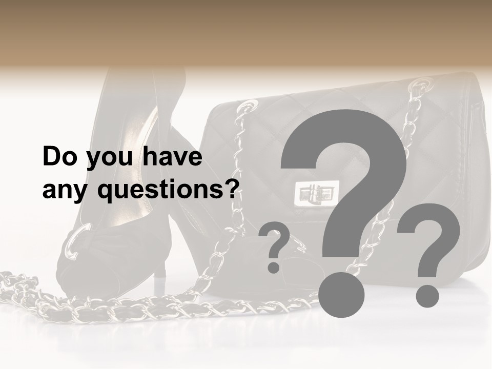 White Leg Heels PowerPoint Template