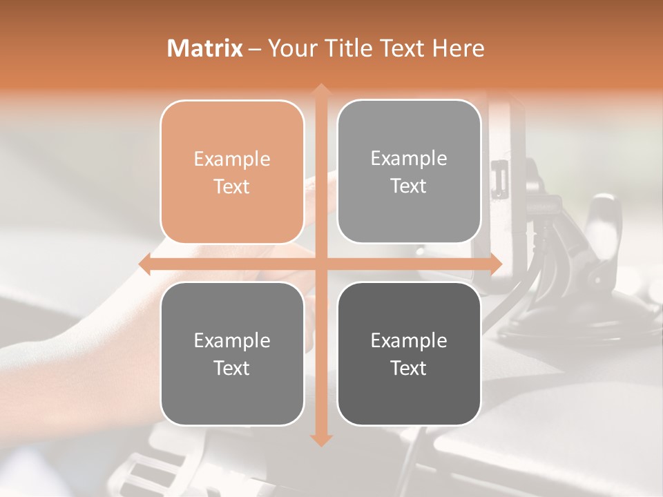 Positioning Drive Destination PowerPoint Template