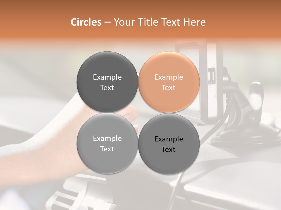 Positioning Drive Destination PowerPoint Template