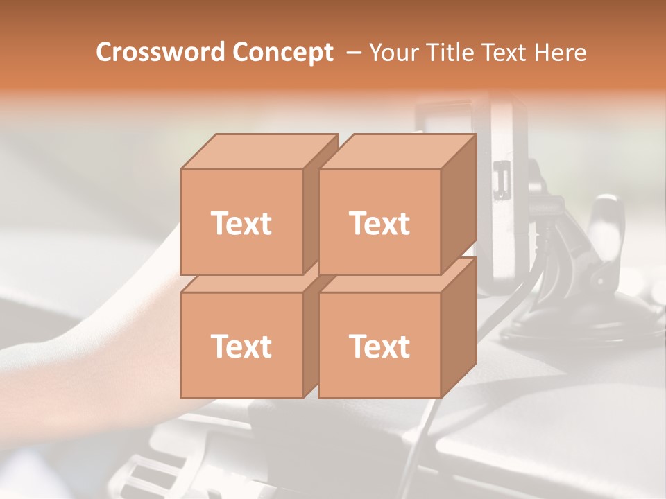 Positioning Drive Destination PowerPoint Template