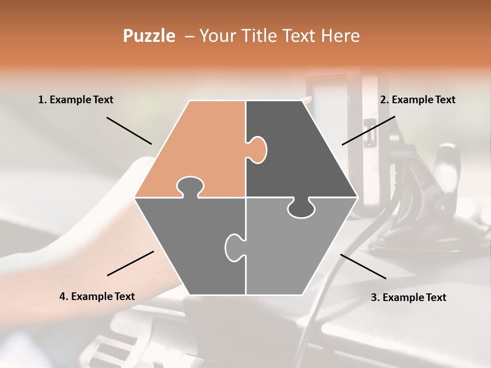 Positioning Drive Destination PowerPoint Template