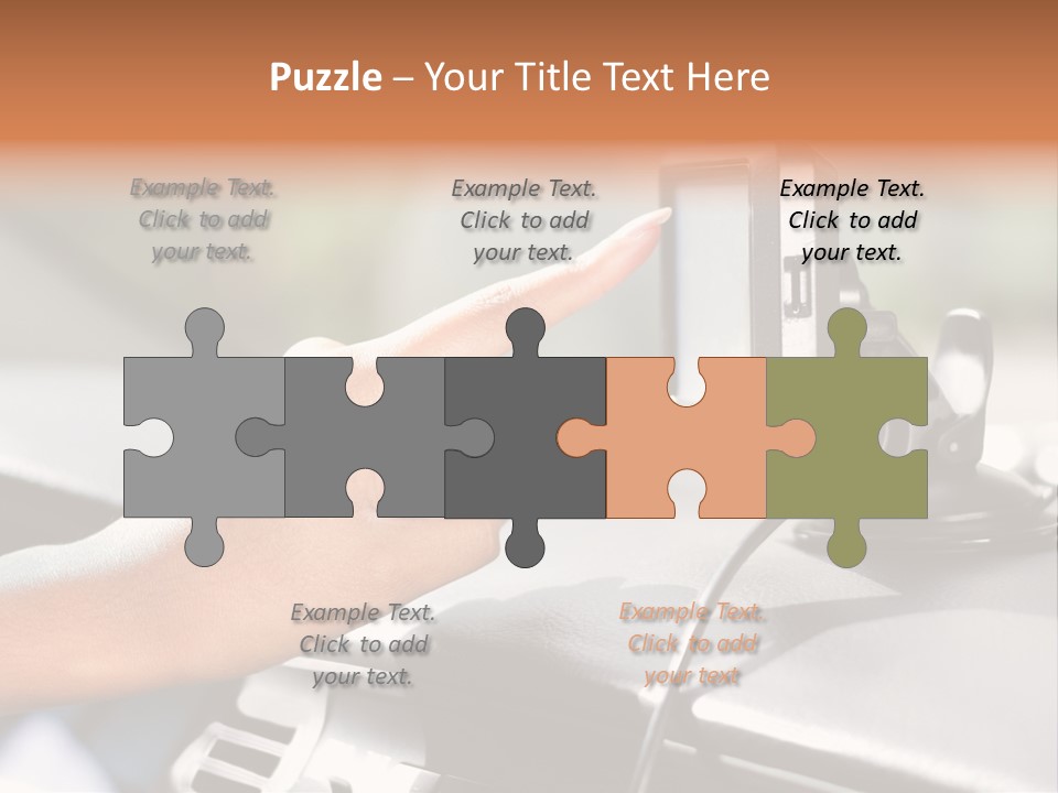 Positioning Drive Destination PowerPoint Template