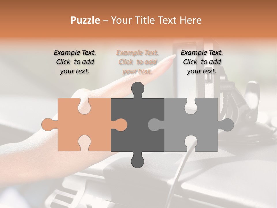 Positioning Drive Destination PowerPoint Template