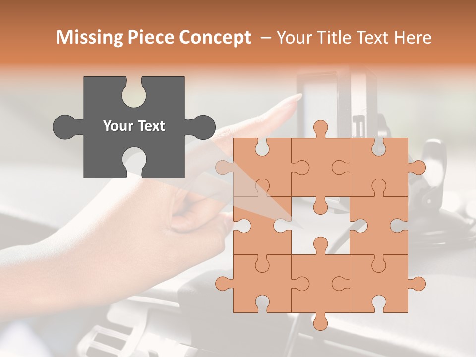 Positioning Drive Destination PowerPoint Template