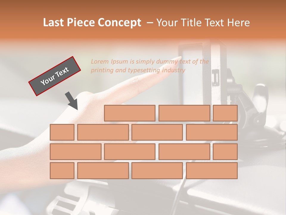 Positioning Drive Destination PowerPoint Template