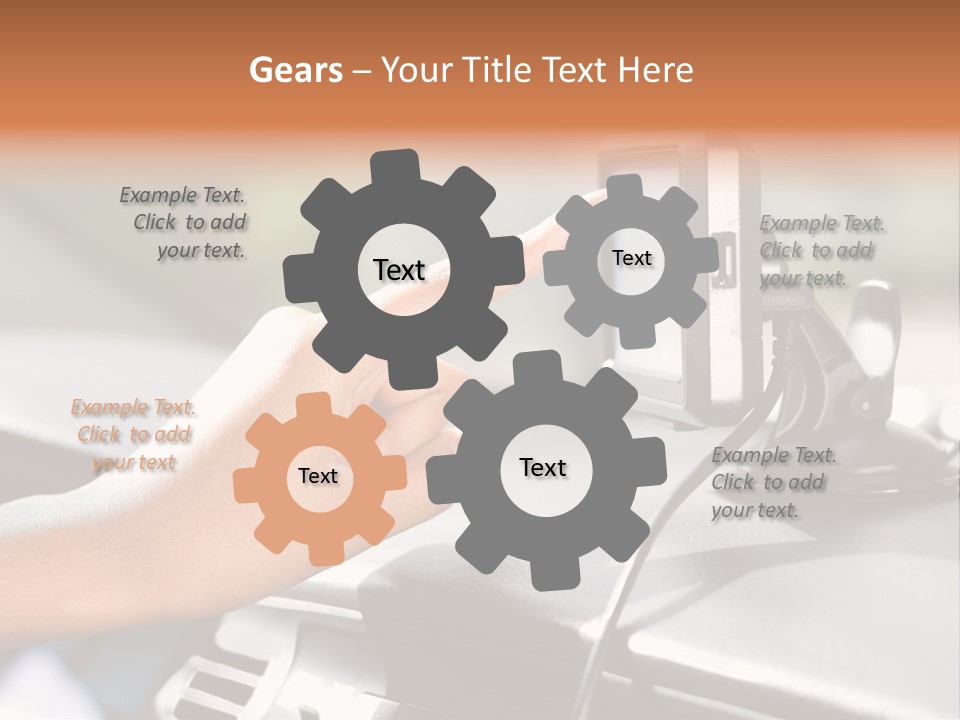 Positioning Drive Destination PowerPoint Template