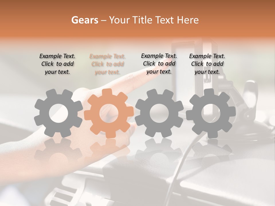 Positioning Drive Destination PowerPoint Template