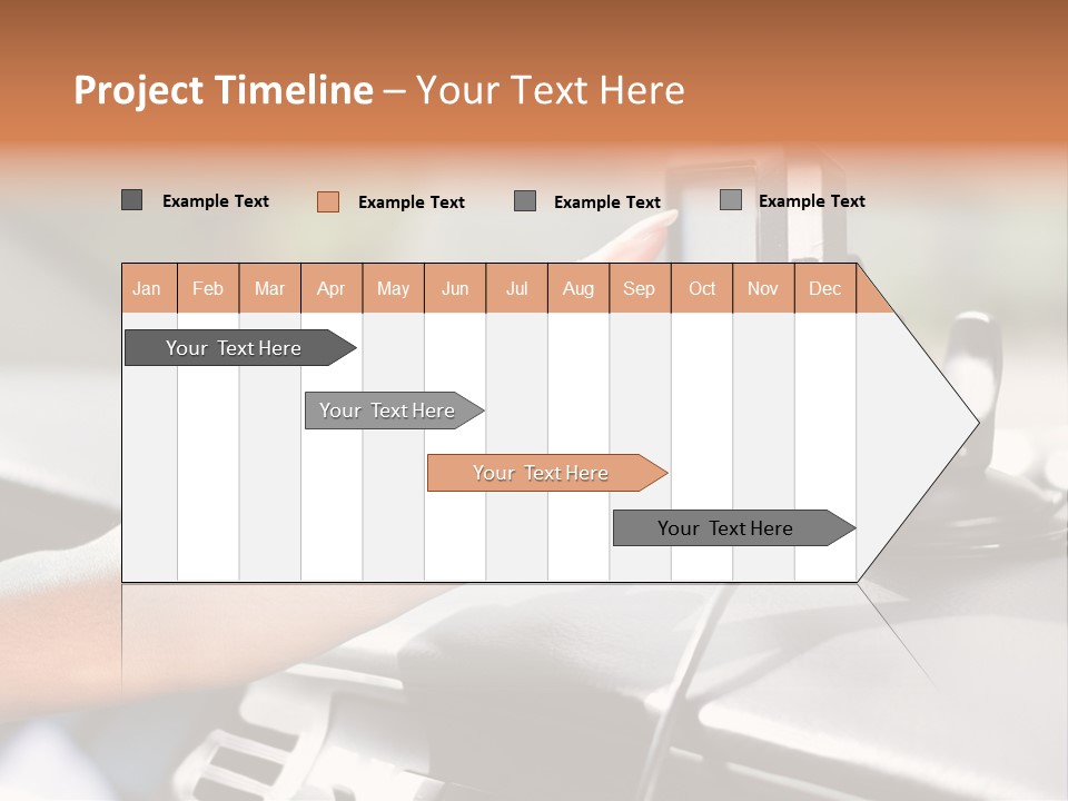 Positioning Drive Destination PowerPoint Template