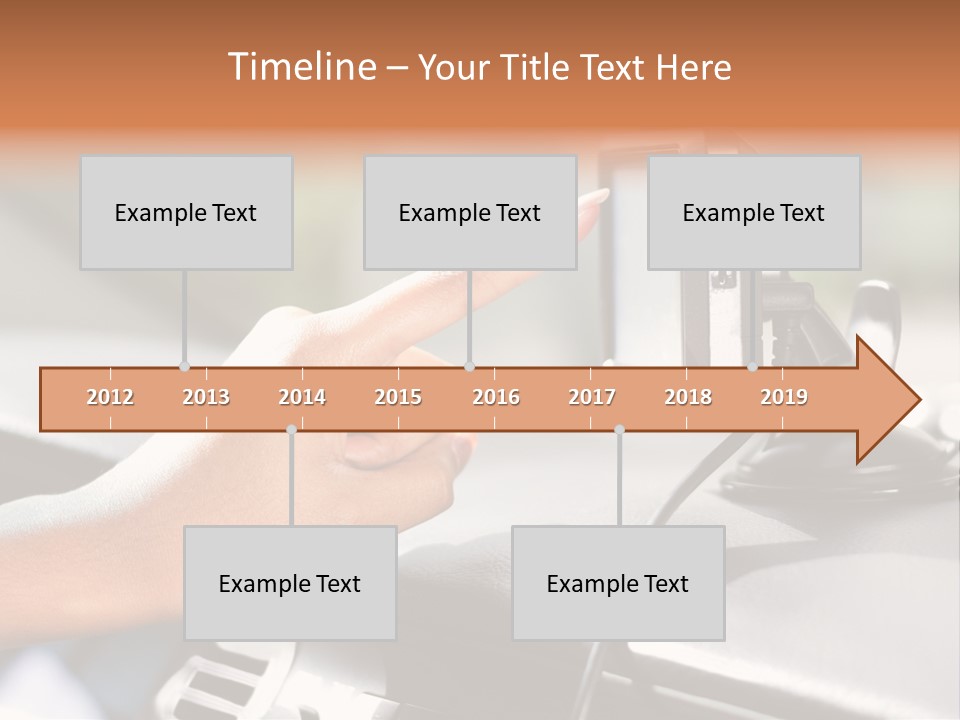 Positioning Drive Destination PowerPoint Template